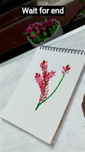 easy one stroke painting 🎨🖌️ #art #painting #trending #viral #soothing #peaceful