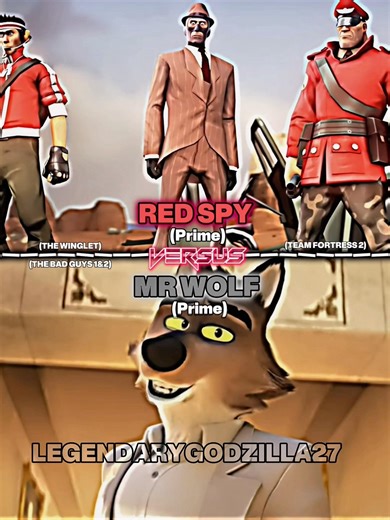 Red spy (the winglet) vs Mr wolf #teamfortress2 #thebadguys #edit #1v1 #shorts #foryou