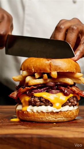 Ultimate Triple Stack Smash Burger 🍔