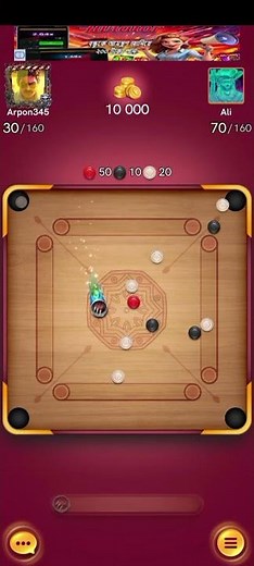 Carrom disc pool..Master level gameplay..😱😱😱