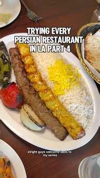 Trying Every Persian Restaurant in LA Part 4 , Cafe Elegante