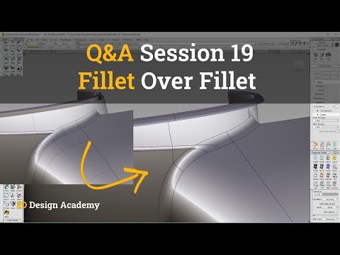 Autodesk Alias Tutorials I Q&A 19 - Fillet over Fillet
