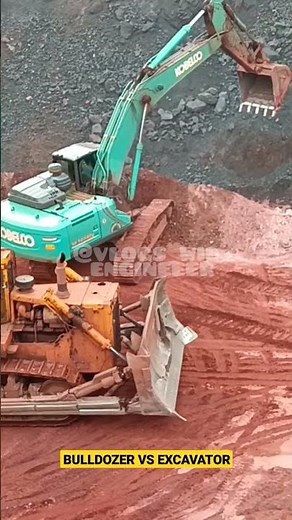 Bulldozer Vs Excavator❗❗❗❗