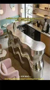 What kind of bar counter can instantly elevate your space? #signfabrication #interiordesign