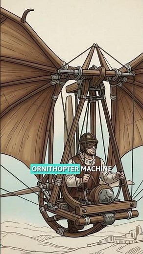 Leonardo da Vinci's Secret Flying Machine #historydocumentary #worldhistory #historyfacts