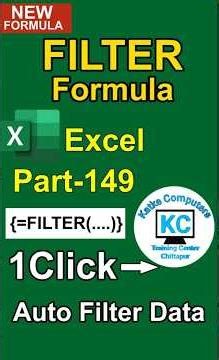 FILTER Formula in Excel 🔥 Learn Powerful Data Filtering Trick Excel Tutorial Part 149 #excel
