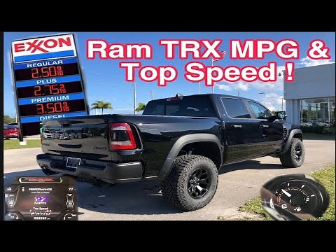 Ram 1500 TRX Fuel Efficency | MPG Test & Top Speed Run