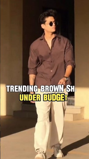 This Trending Brown Shirt Buy In Your Budget #mensfashion
