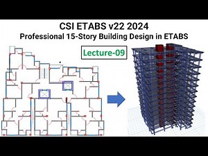 9. CSI ETABS v22 2024: 15-Story Building Design in ETABS - Define Wall Section as per ACI 318
