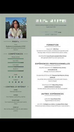 Voici quelques exemples de CV pour comprendre les critères importants pour les recruteurs 😉 Une partie 2? #CV #entretien #recrutement #tips #communication #agence #pourtoi #fyp #foryoupage