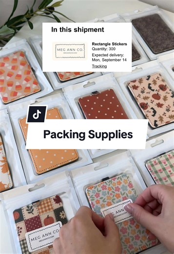 Packing Badge Holder Orders with Custom Stickers