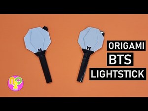 How to Make Origami BTS Light Stick | Learn Origami