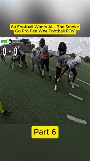 8u Football Wants ALL The Smoke | Go Pro Pee Wee Football POV #FlagFootball #GoProPOV #HeadTap #part6