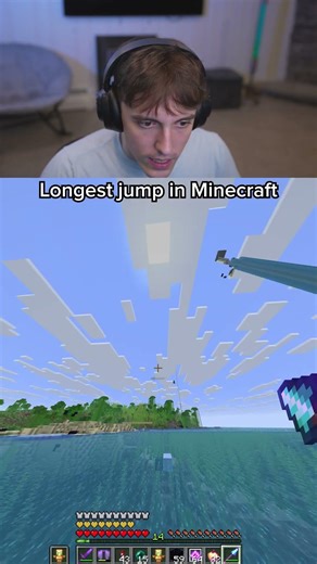 Longest Jump in Minecraft