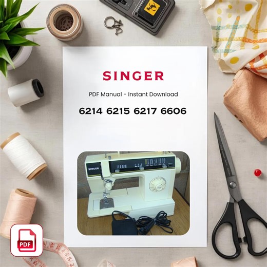 Manuel de la machine à coudre Singer 6217 - Mode d'emploi (téléchargement PDF) - Etsy France