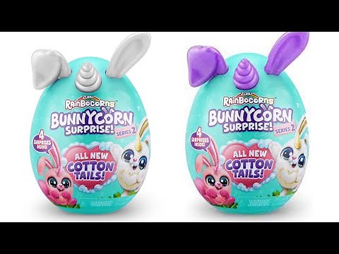 Zuru Rainbocorns Bunnycorn Surprise Series 2 Cottontails Plush Unboxing Review