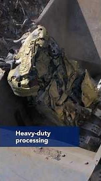 ♻️ Blue Devil is versatility: Ideal for shredding mixed metal scrap #metalrecycling