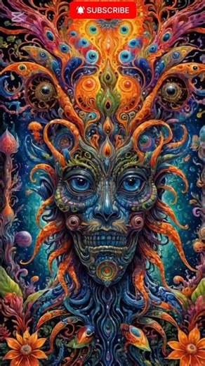 Trippy Psychedelic Face – Vibrant AI Art Explosion
