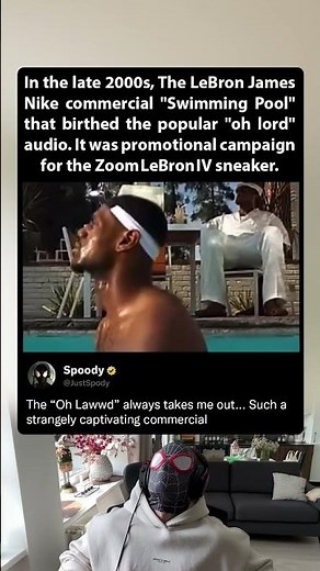 In the late 2000s, The LeBron James Nike commercial Swimming Pool that birthed the popular oh lord