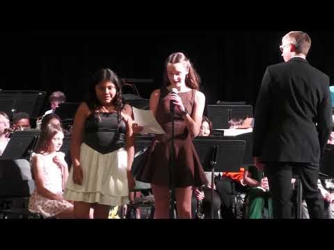 2026 VMSS 6th Grade Spring Band Concert 1st Period Brown Day