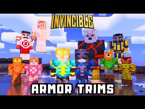 Every INVINCIBLE Character as Minecraft Armor Trim