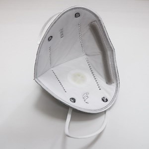 Disposable Grey Color KN95 Face Mask with Breathing Valve From China