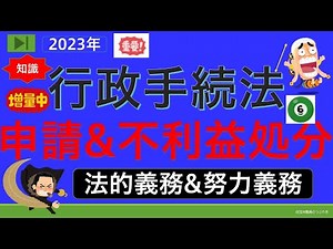 [2023] [Administrative Procedure Law for the First Time ⑥] (Comparison of Dispositions and Advers...