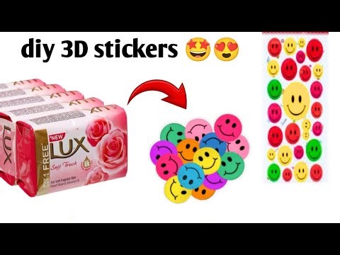 diy homemade 3d sticker 🥰😘🤪how To make sticker at home 😍🤩🥳#diy #talenthand7 
