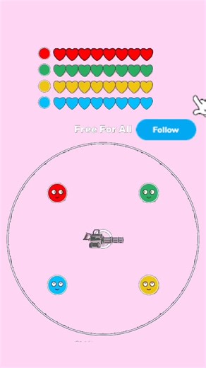 Bouncing Ball Duel Challenge: Red vs Yellow vs Blue vs Green