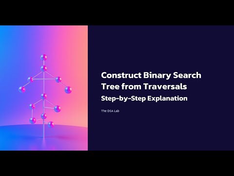 Construct a Binary Search Tree from Traversals