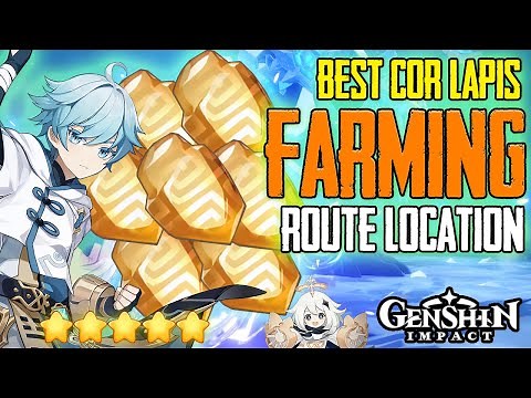 BEST COR LAPIS FARMING ROUTE LOCATIONS GENSHIN IMPACTS GUIDE