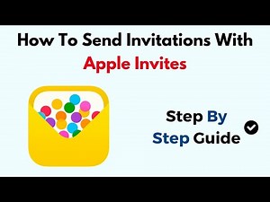 How To Send Invitations With Apple Invites