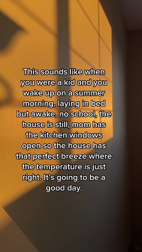 This sound is nostalgic in every way. I want to be a kid again. #nostalgia #nostalgicsound #summermorning #growingup #childhoodmemories #lovingfamily #luckygirlsyndrome #happysad