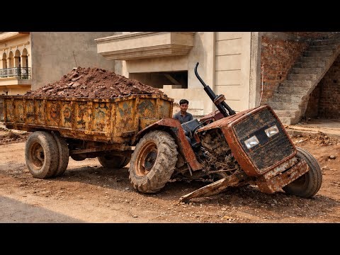Emergency Fix with Amazing Pakistani Jugaad — Tractor Axle Repair!