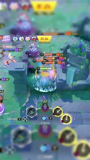 Massive lapras unite into team fight #pokemon #pokemonunite #gaming