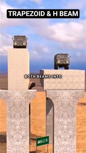 The trapezoide and H beam || Structural Engineering #construction #civilengineering #beam