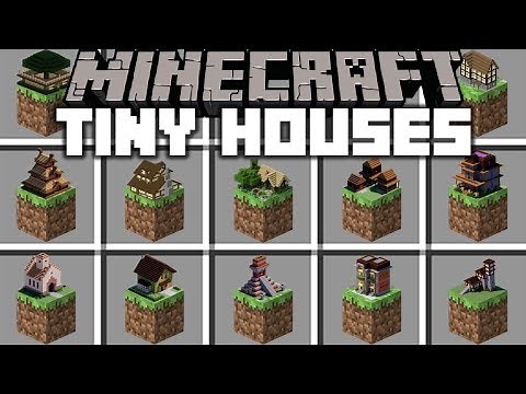 Minecraft TINY HOUSES MOD! | BUILD INSTANT SMALL HOUSES TO LIVE INSIDE! | Modded Mini-Game