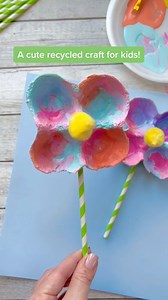 Egg Carton Flowers … cute recycled craft for kids 🌸 | I Heart Arts n Crafts