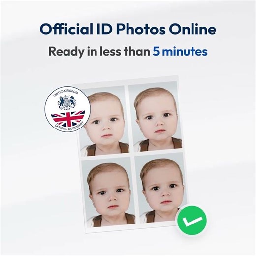 🇬🇧 Create your baby's ID photo online in just 5 minutes!