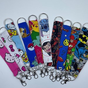 Handmade Fabric Keychains – Hello Kitty, Pokemon, Lilo & Stitch, Deadpool, Avengers, Batman - Etsy
