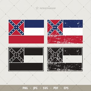 Mississippi State Distressed Flag SVG: Grunge Vector Graphics (digital Download) | 216 - Etsy