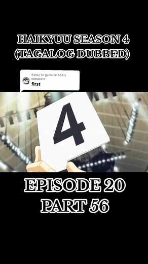 Haikyuu Season 4 Tagalog Dubbed Episode 20 - Anime Dubbed in Tagalog