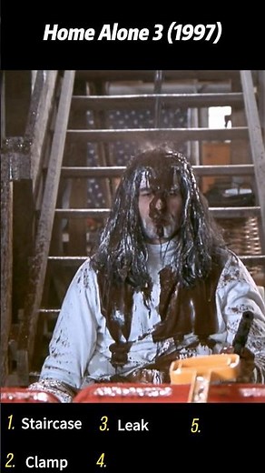 Home Alone 3 (1997) | Villains Fall into the Basement Trap