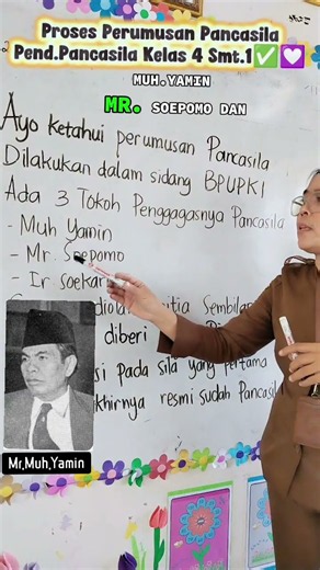 The Formulation Process of Pancasila✅💟Pancasila Education Grade 4 Sem.1📑📝 #creative teacher #elem...
