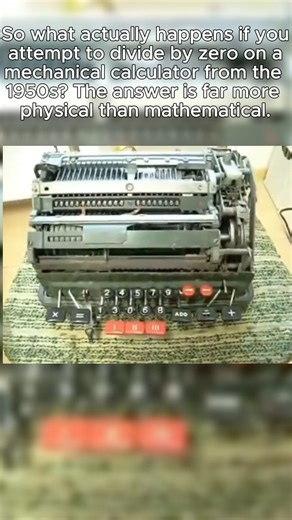 Unlike modern digital calculators that instantly return an error message, mechanical calculators from the 1950s relied on gears, levers, and rotating drums. When asked to perform an impossible operation like division by zero, these machines didn’t “understand” the mistake — they reacted mechanically. Depending on the model, the calculator might lock up, spin endlessly, jam its gears, or violently clatter as the mechanism searched for a result that could never exist. The outcome offers a fascinat