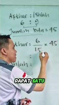Learning comparison or ratio for 6th grade elementary school #maths #trisnomathnian
