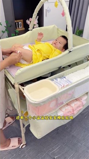 The immersive setup of the diaper changing table includes detailed explanations of almost everything