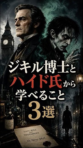 ジキル博士とハイド氏から学べること3選 #ロバート・ルイス・スティーヴンソン #海外文学 #むかしばなし