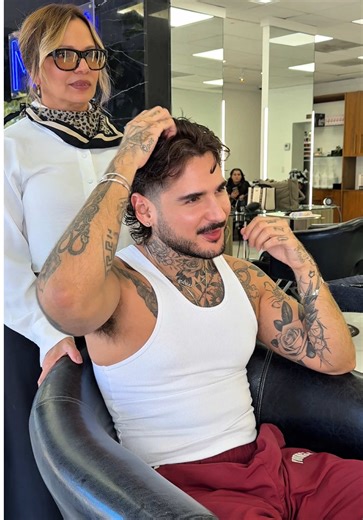 Maintenance trim 😶‍🌫️ @amika #menshaircut #mullet #mensgrooming | Haircut