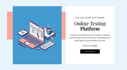 Online testing platform - Html Code Example by Nicepage